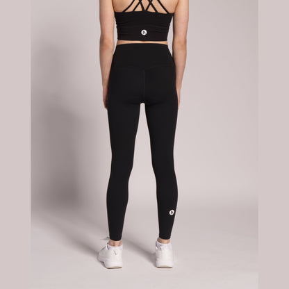Women’s black workout leggings designed in Ireland
