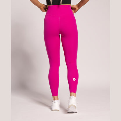 Light pink workout leggings – side and back view